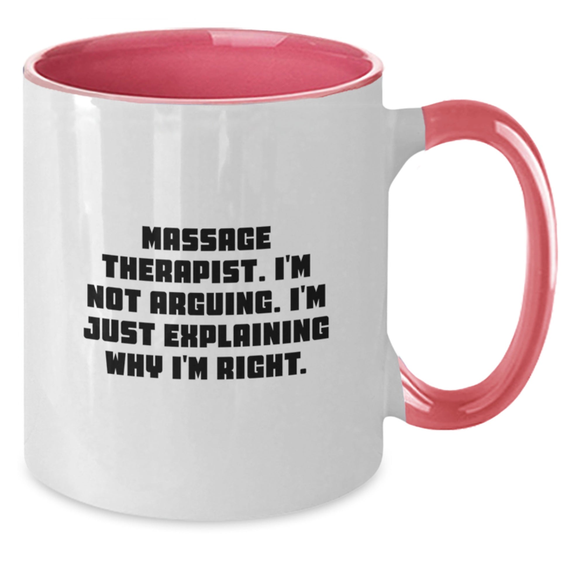 Funny Massage Therapist Gifts from Men to Massage Therapist, Funny Two Tone Coffee Mugs, Christmas Unique Gifts for Massage Therapist - Additional