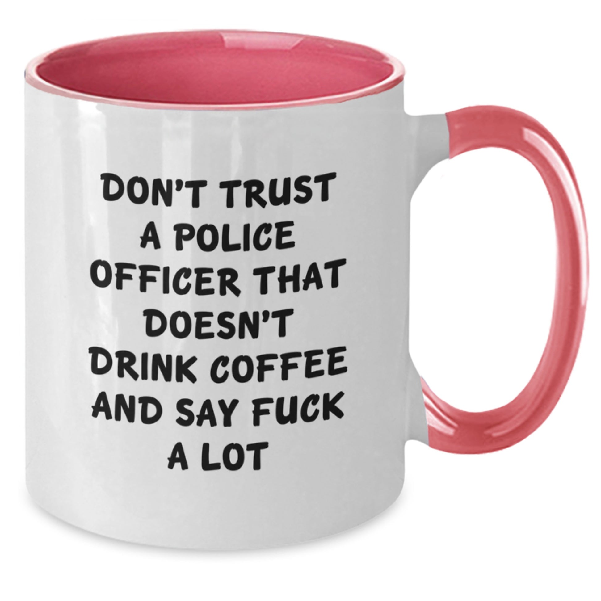 Funny Police Officer Gifts - Unique Two Tone Coffee Mug for Men, Police Officer Humor, Christmas Unique Gifts, Gifts from Family - Additional