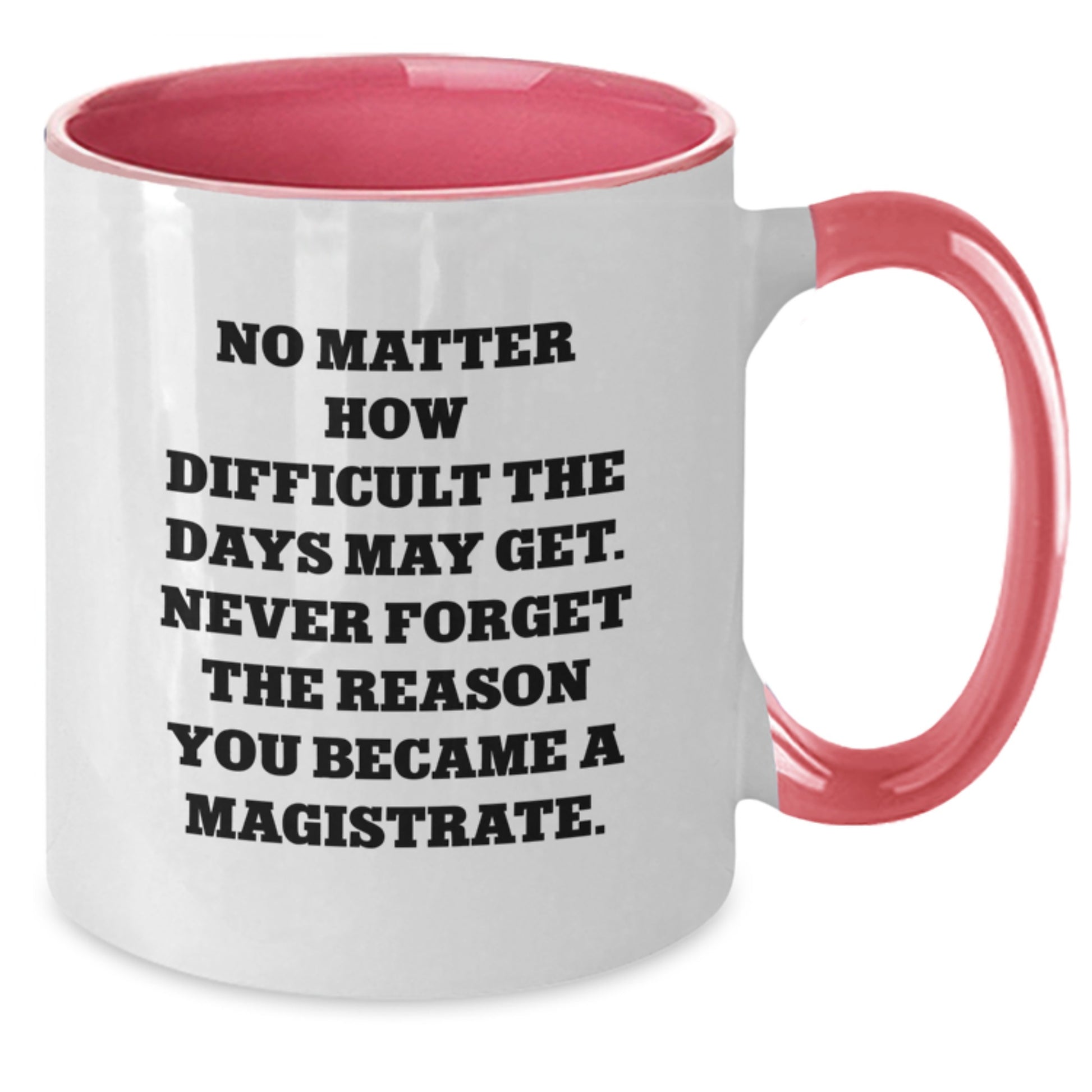 Magistrate Gifts from Men, Funny Two Tone Christmas Coffee Mug, Never Forget The Reason You Became A Magistrate - Unique Gift for Magistrate, Men, Women, and Coworkers - Additional