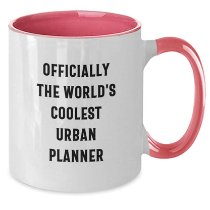 Funny 'World's Coolest' Urban Planner Gifts for Him, Unique Graduation Unique Gifts from Friends to Family Members, Two Tone Coffee Mug with Quote - Additional