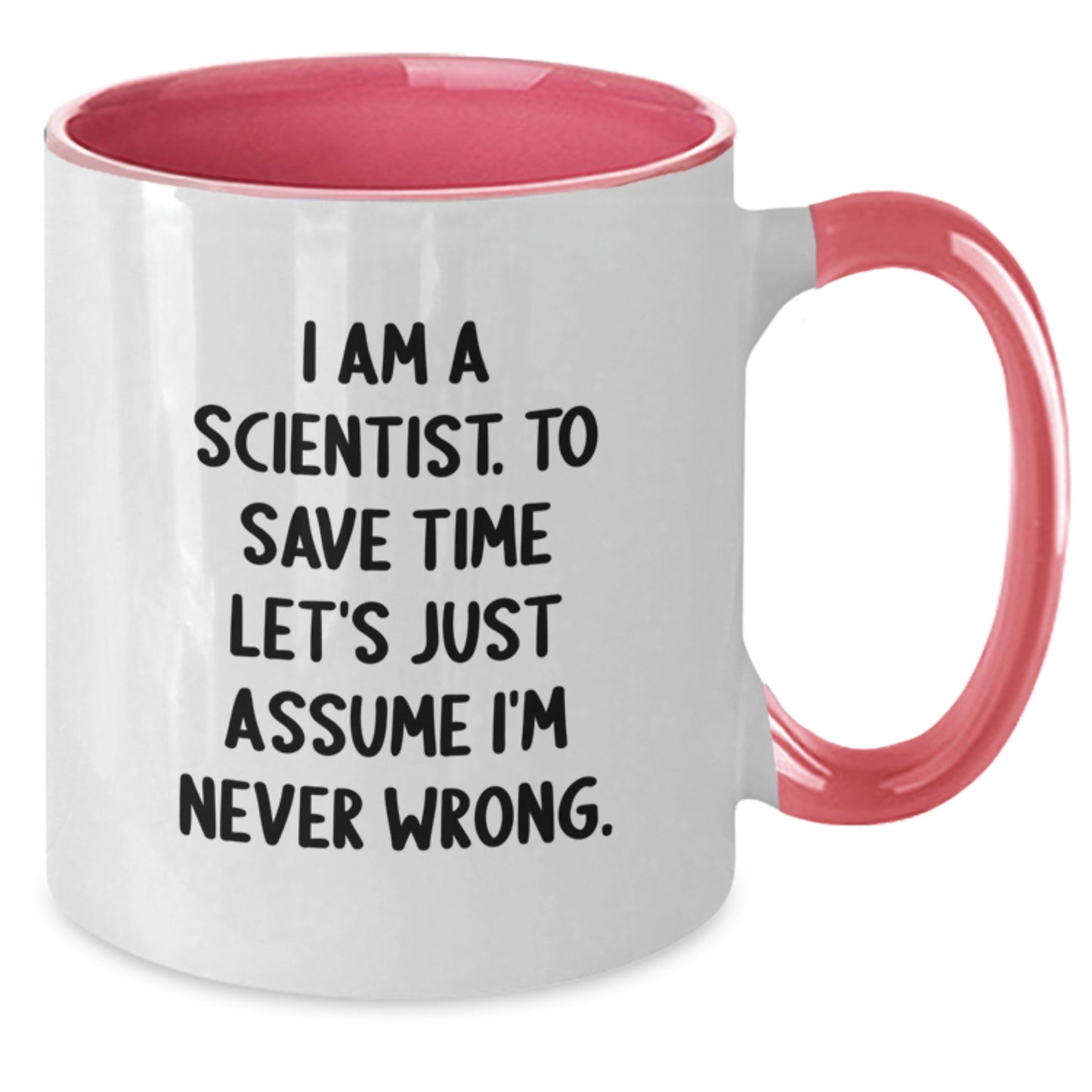 Funny Scientist Mug - Gifts for Men - Two Tone Coffee Mug from Friends - Valentine's Unique Gifts - Additional