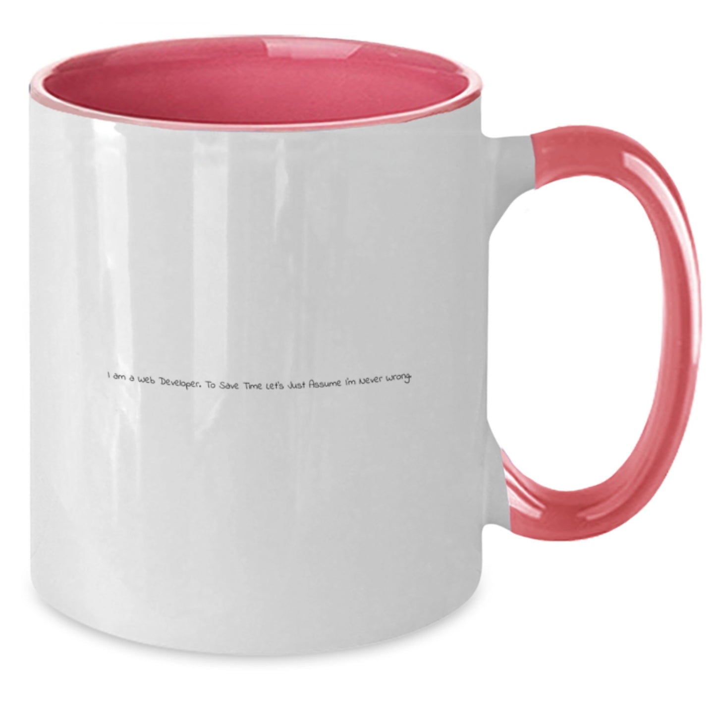 Funny Web Developer Gifts from Friends for Men and Women - Web Developer Two Tone Coffee Mug - I'm Never Wrong Quote, Graduation Unique Gifts - Additional
