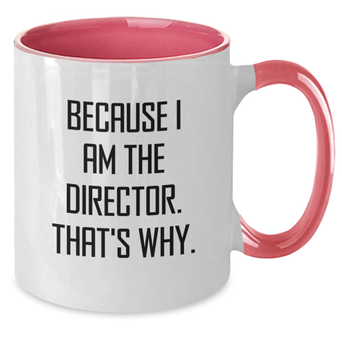Director Gift for Him Inspiring Keepsake Mug - Because I Am The - Additional