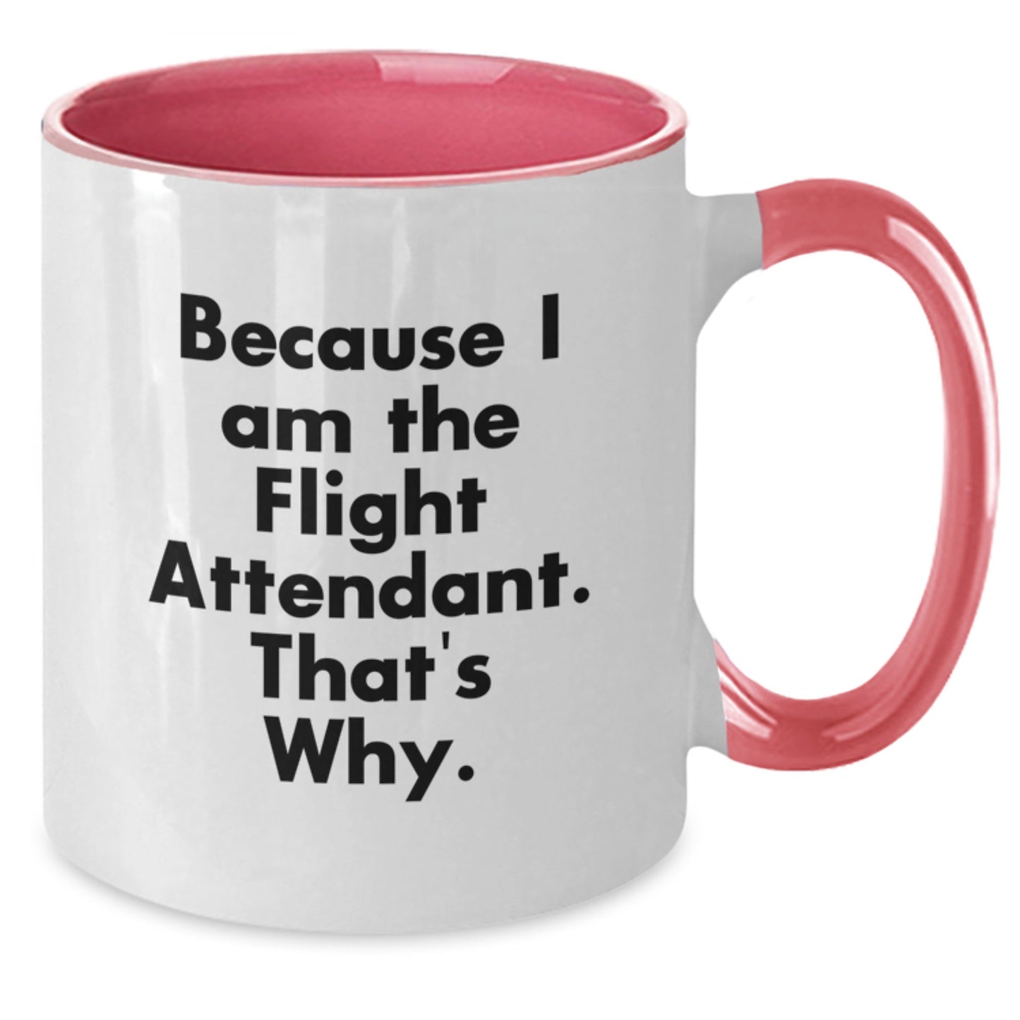 Funny Flight Attendant Gifts for Men Women Friends from Coworkers, Flight Attendant Two Tone Coffee Mug for Graduation Unique Gifts - Additional
