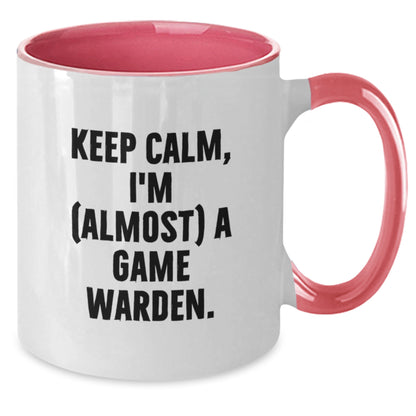 Christmas Gift for Her Keep Calm, I'm (Almost) A Game Warden Present - Additional