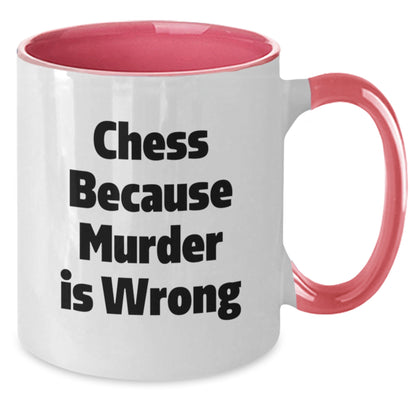 Funny Chess Two Tone Coffee Mugs Gifts from Men for Chess Lovers Graduation Unique - Additional