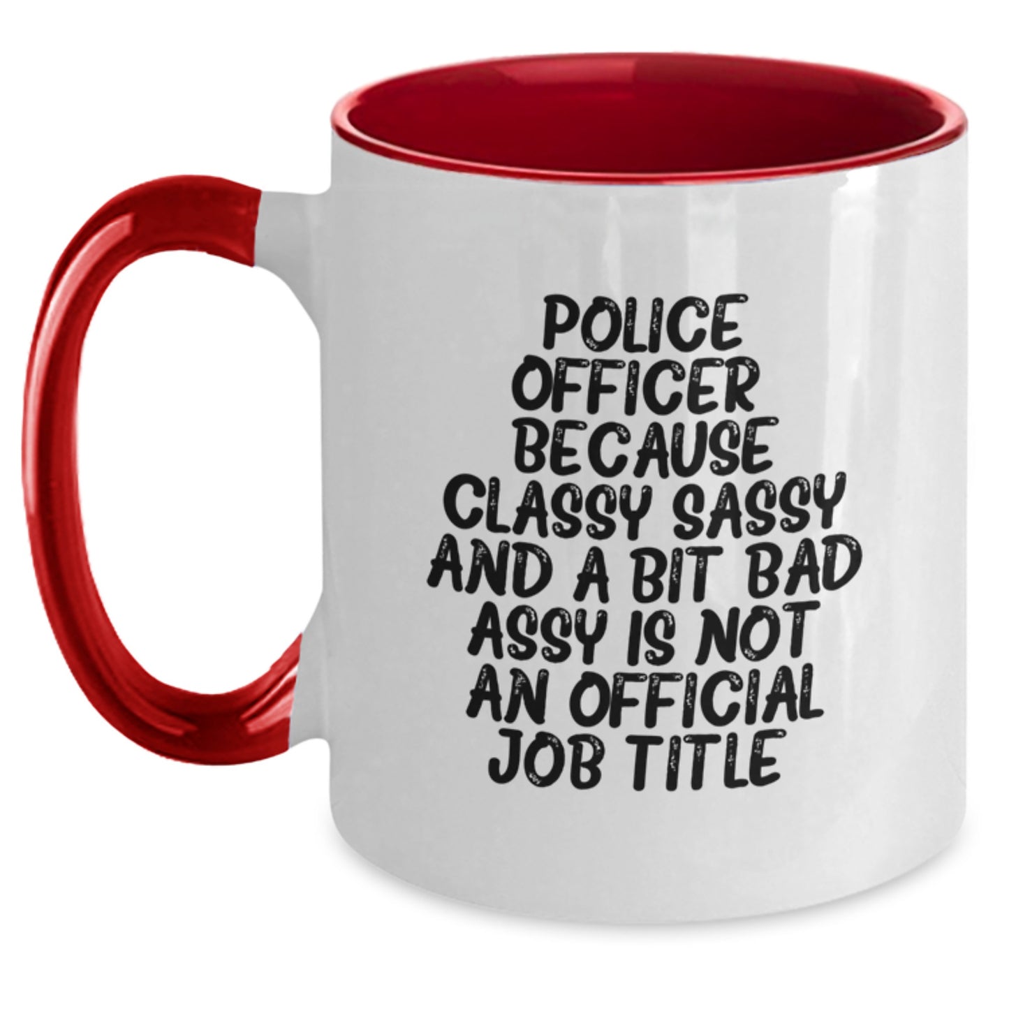 Police Officer Gifts, Funny Two Tone Coffee Mugs, Gifts from Family to Police Officer, Christmas Unique Presents - Main