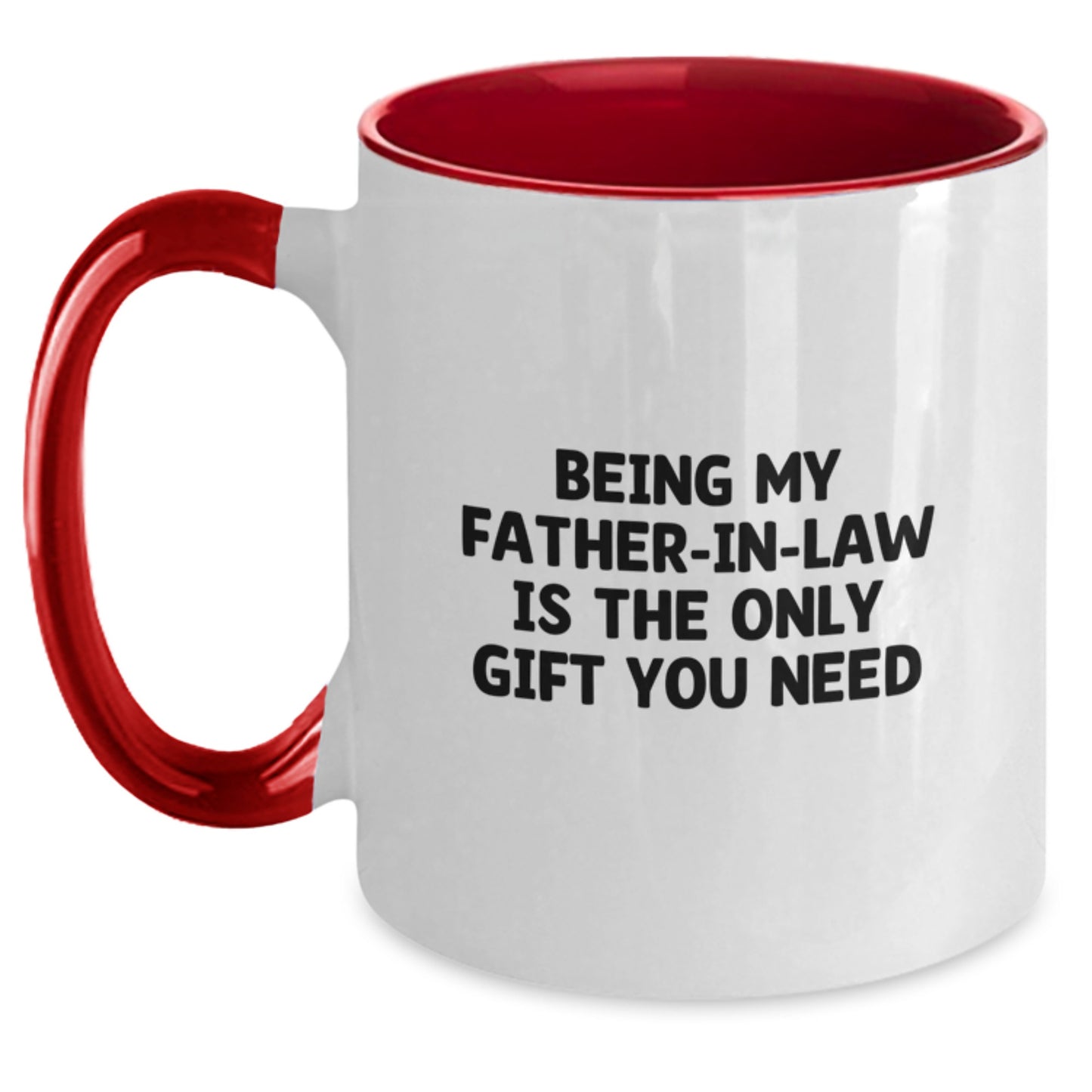 Funny Father-in-law Gifts from Family Members for Father-in-law's Birthday Unique Two Tone Coffee Mug - Main
