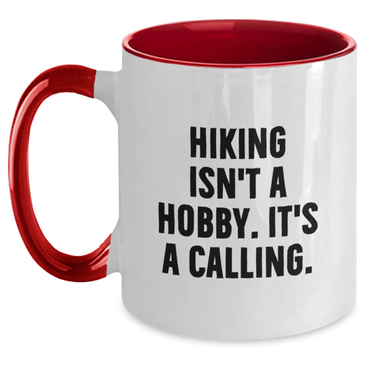 Hiking Gifts from Friends for Hiking Enthusiasts - Funny Two Tone Coffee Mug, Birthday Unique Gifts - Main