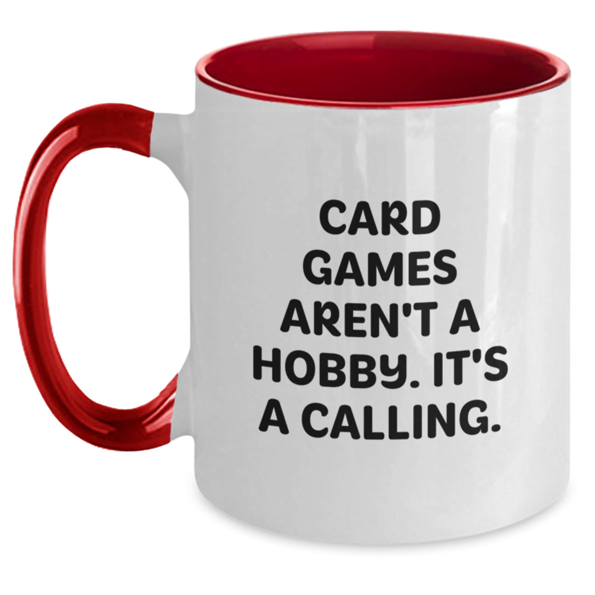 Funny Card Games Gifts for Mom on Mother's Day - Unique Two Tone Coffee Mug - Main