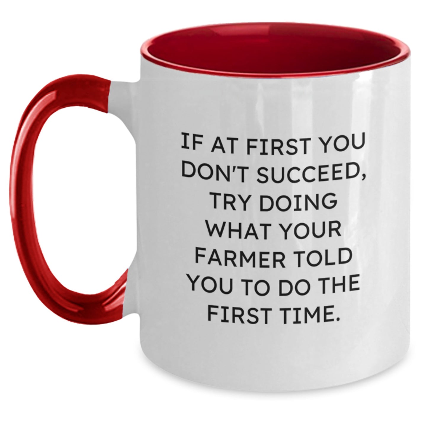 Birthday Gift Keepsake Farmer Mug for Him – Two Tone Coffee Mug - Main