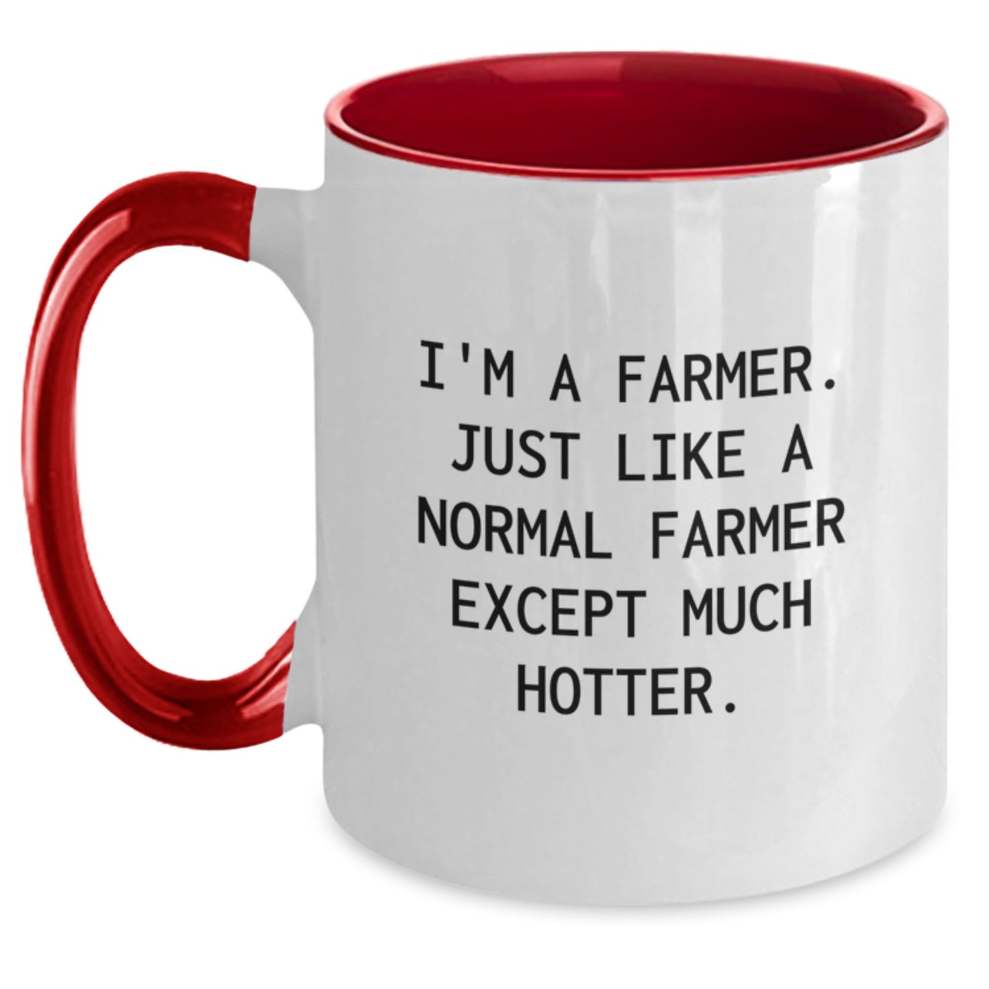Farmer Gifts, Funny Quote, Two Tone Coffee Mug, Graduation Unique Gifts from Friends for Him, Her, or Family - Main