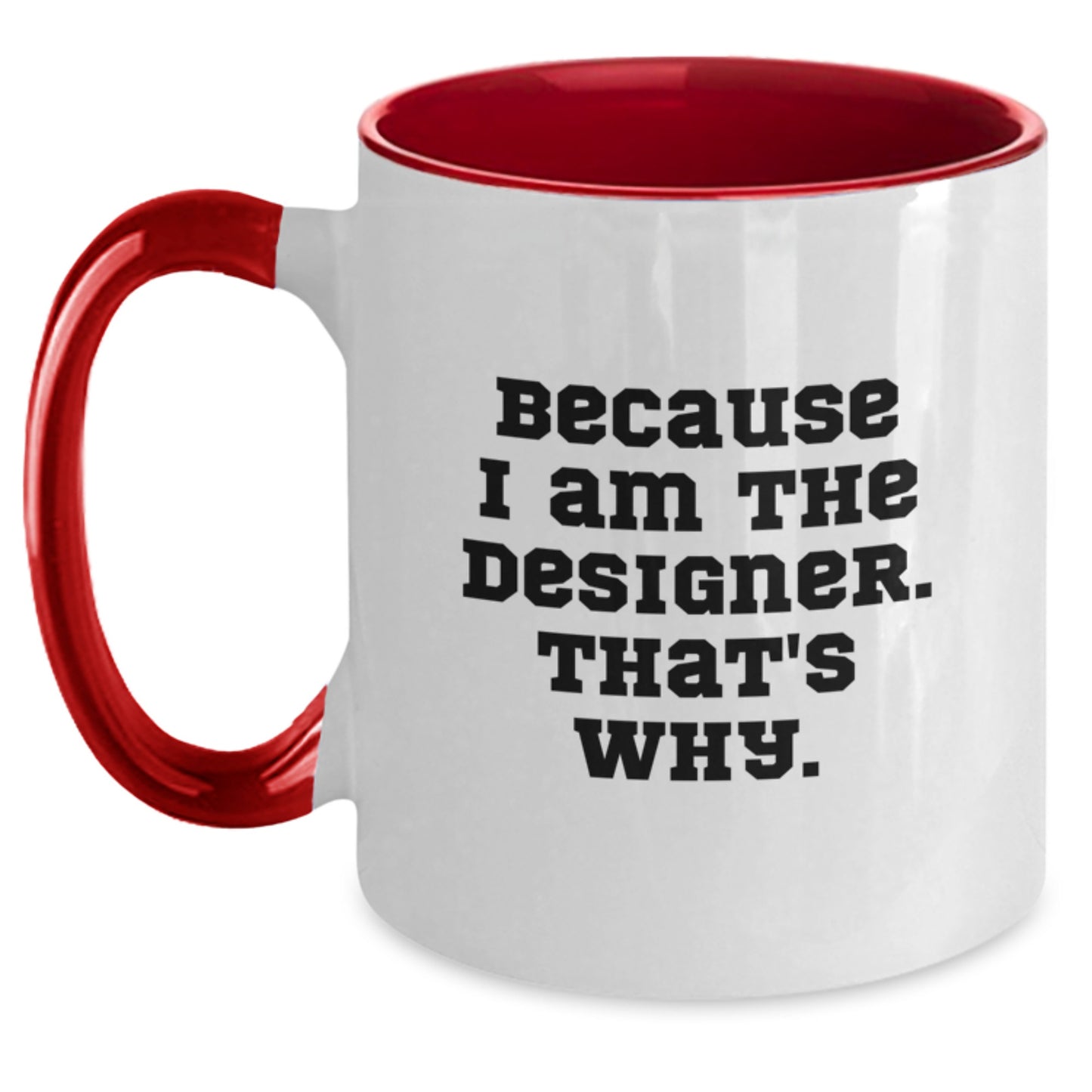 Bold Designer Two Tone Coffee Mug Novelty Birthday Gift for Friends - Main