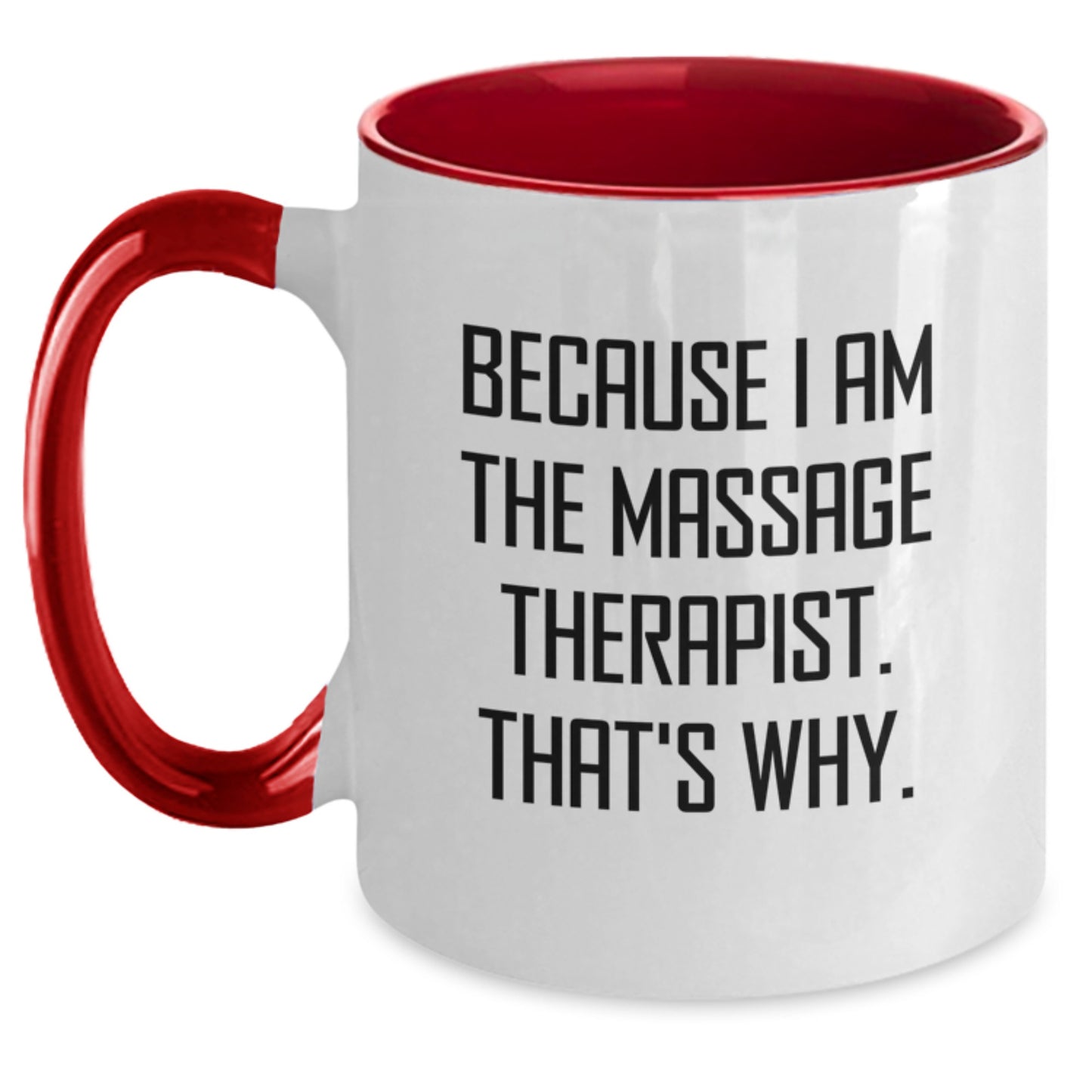 Birthday Gift Massage Therapist Two Tone Coffee Mug for Her Present - Main