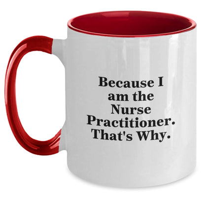 Nurse Practitioner Keepsake Mug for Him Birthday Gift - Black & White - Main