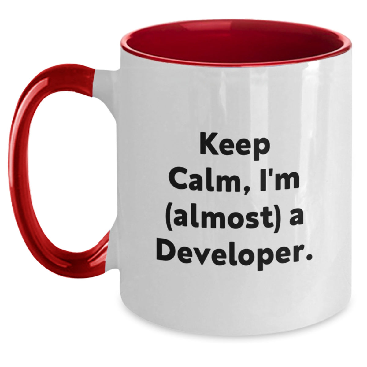 Christmas Gift for Her - Keep Calm, I'm (Almost) A Developer Present - Main