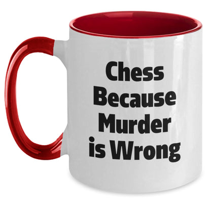 Funny Chess Two Tone Coffee Mugs Gifts from Men for Chess Lovers Graduation Unique - Main
