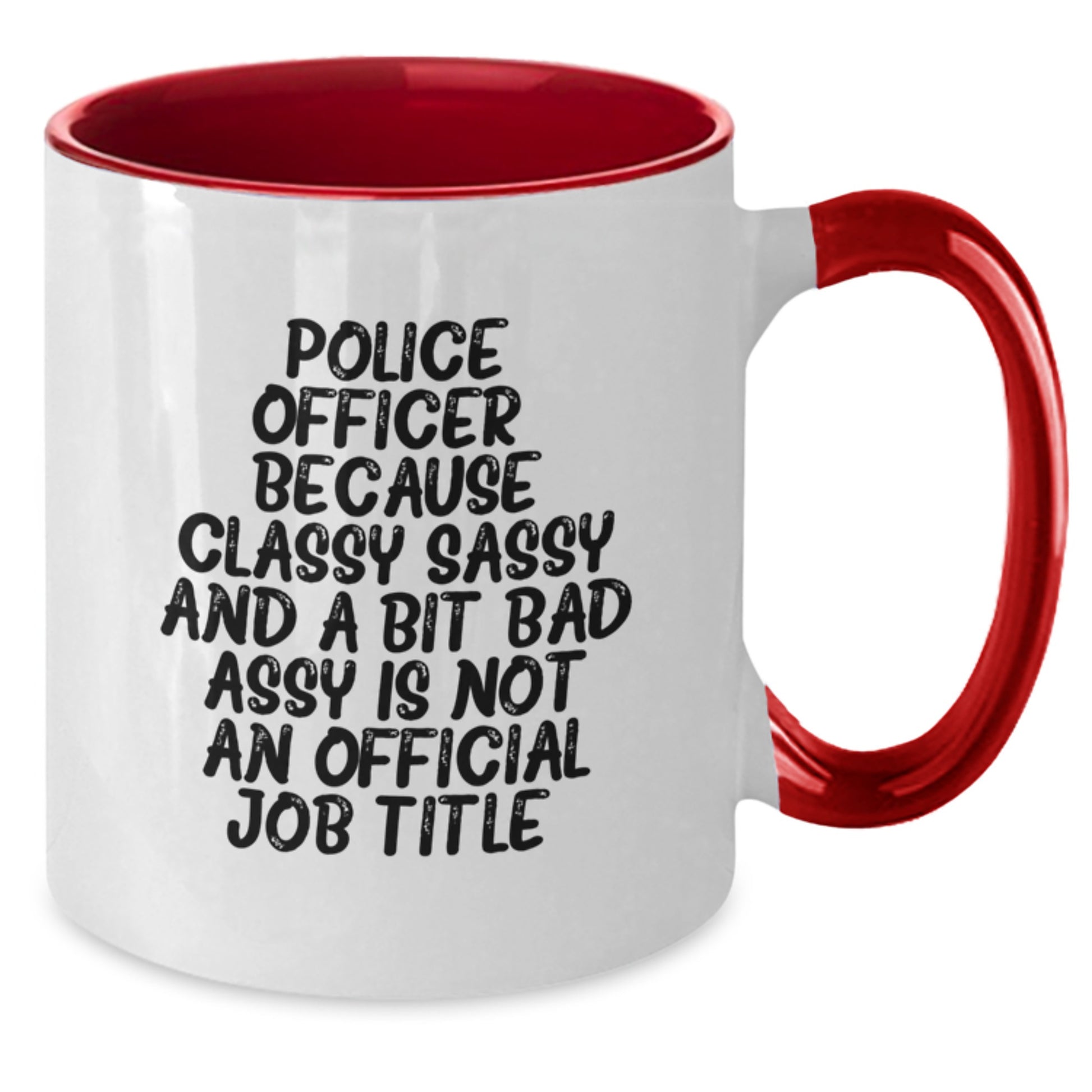 Police Officer Gifts, Funny Two Tone Coffee Mugs, Gifts from Family to Police Officer, Christmas Unique Presents - Additional