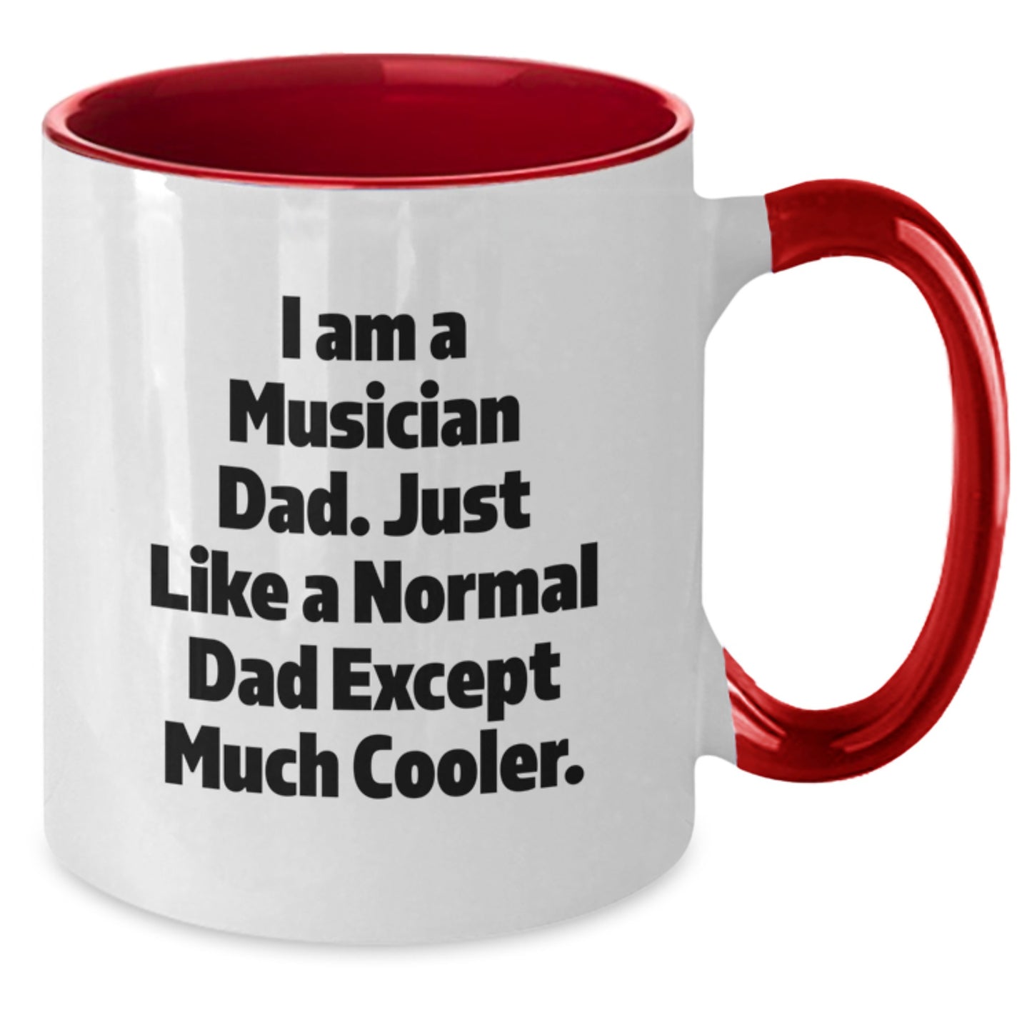 Funny Musician Dad Gifts from Mum or Dad to Musician Men, Unique Graduation Unique Gifts for Musician Friends, Musician Two Tone Coffee Mug for Dad, Musician Gift for Musician - Additional