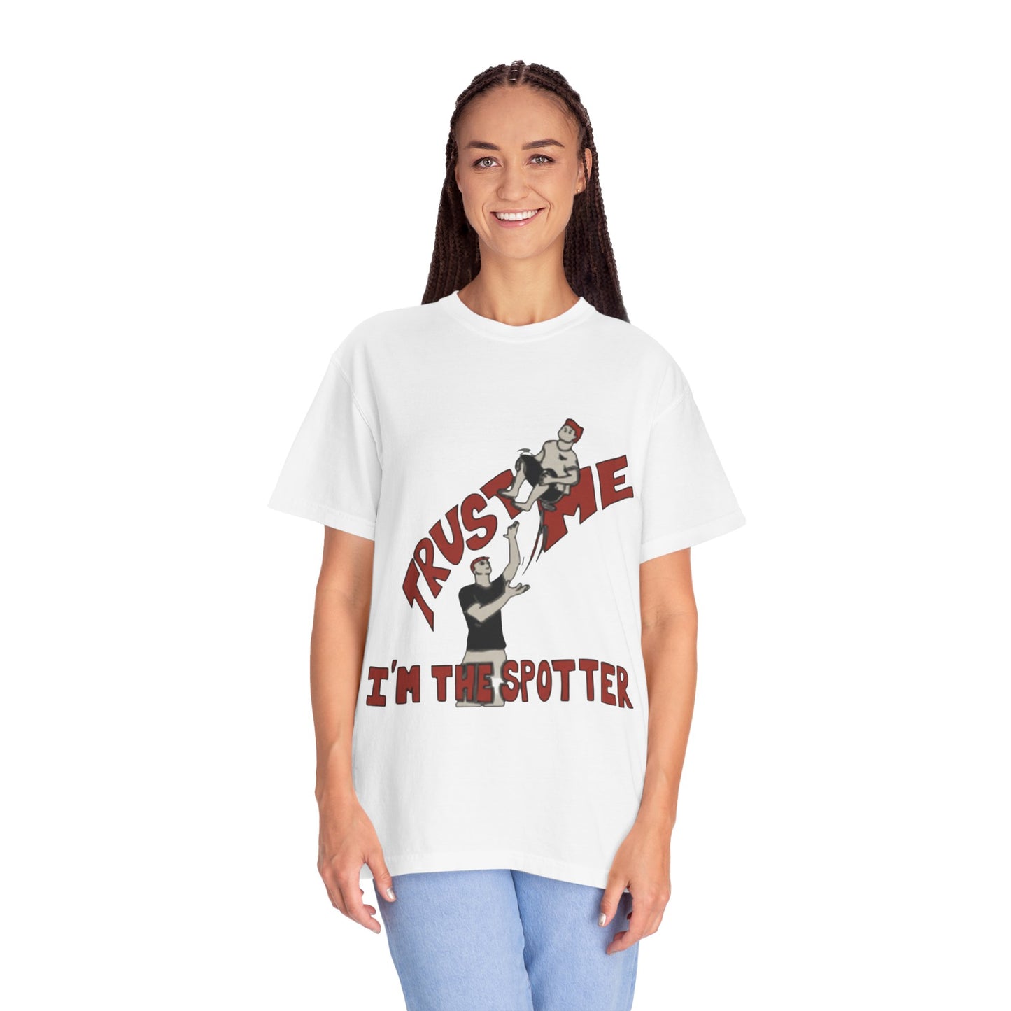 Trust Me I'm The Spotter T-Shirt — Funny Gym Trampolining Spotter Tee