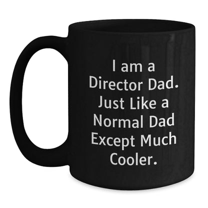 Unique Gifts for Director Dad, Funny Black Coffee Mugs, Graduation Unique Gifts from Men, Gifts for Director - Main