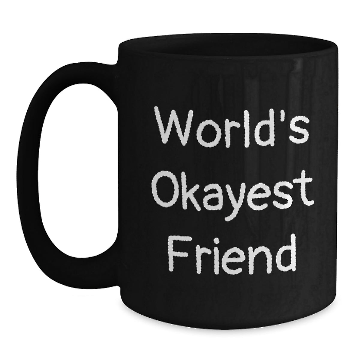 Friend Keepsake Black Coffee Mug for Him Christmas Gift 11oz - Main