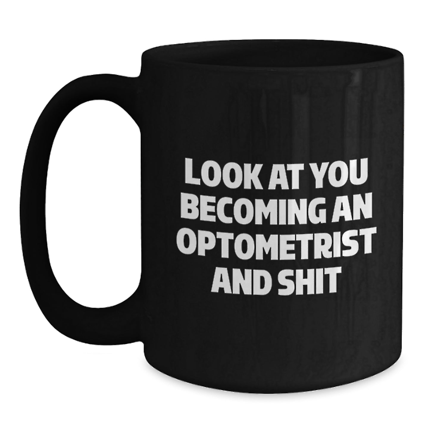 Funny Optometrist Gifts, Black Coffee Mugs for Christmas Unique Presents, Gifts from Friends to Optometrist - Main