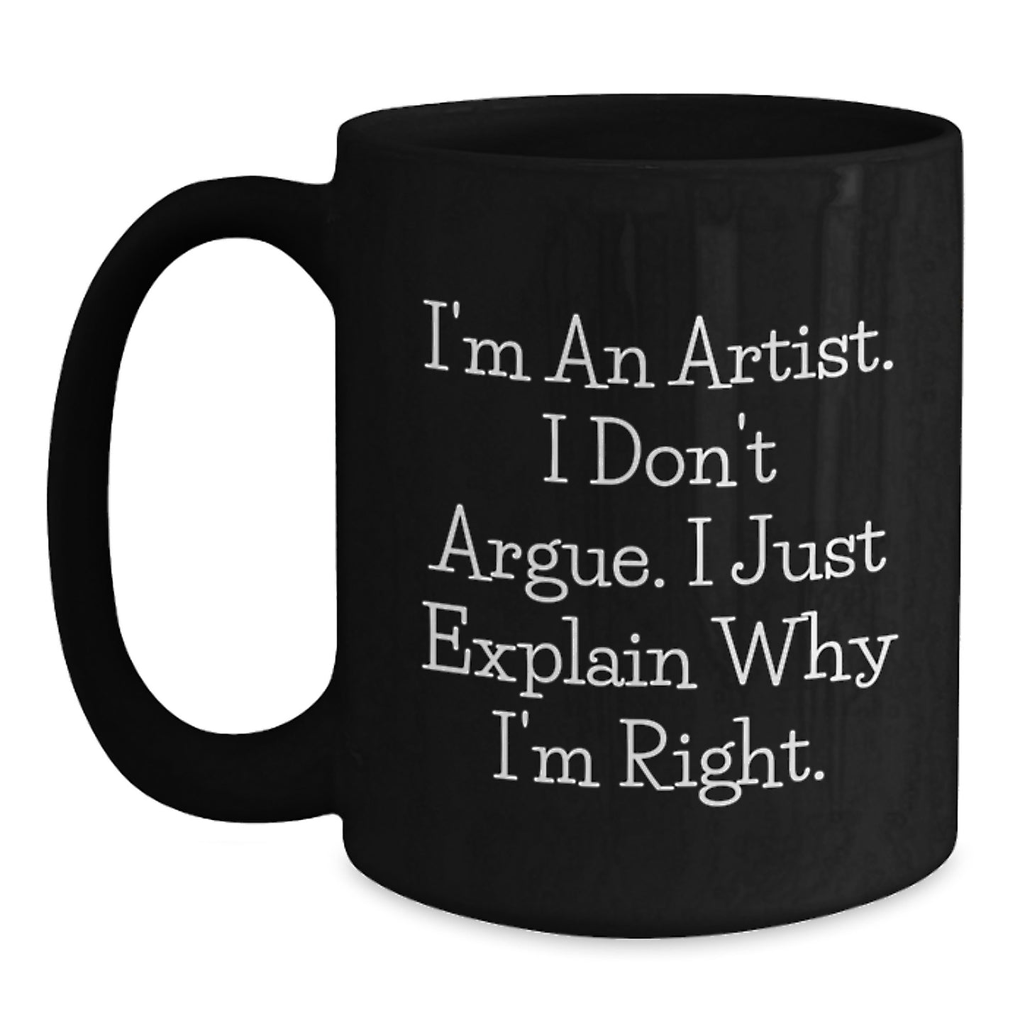 Funny Artist Black Coffee Mugs Gifts from Friends for Christmas Unique - Main