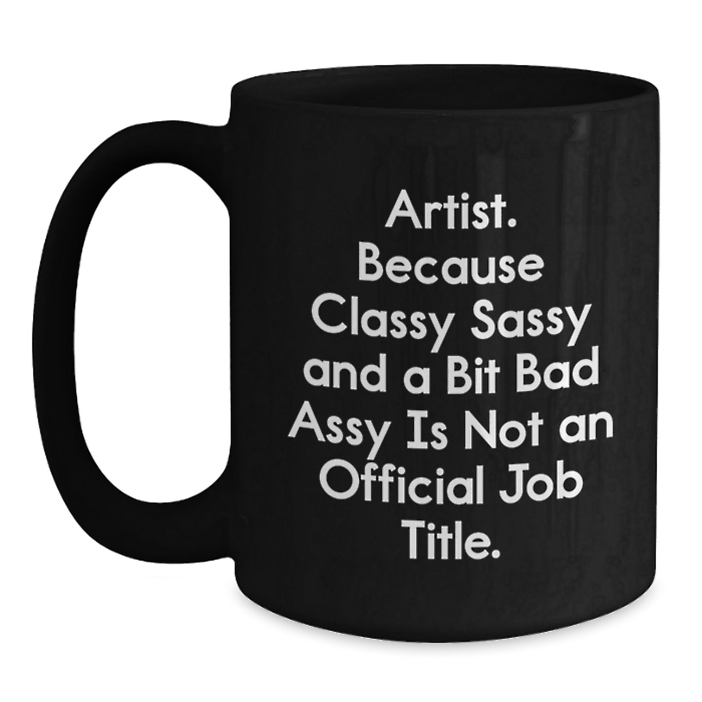Funny Artist Gifts Black Coffee Mugs for Artist Friends and Family from Women - Main