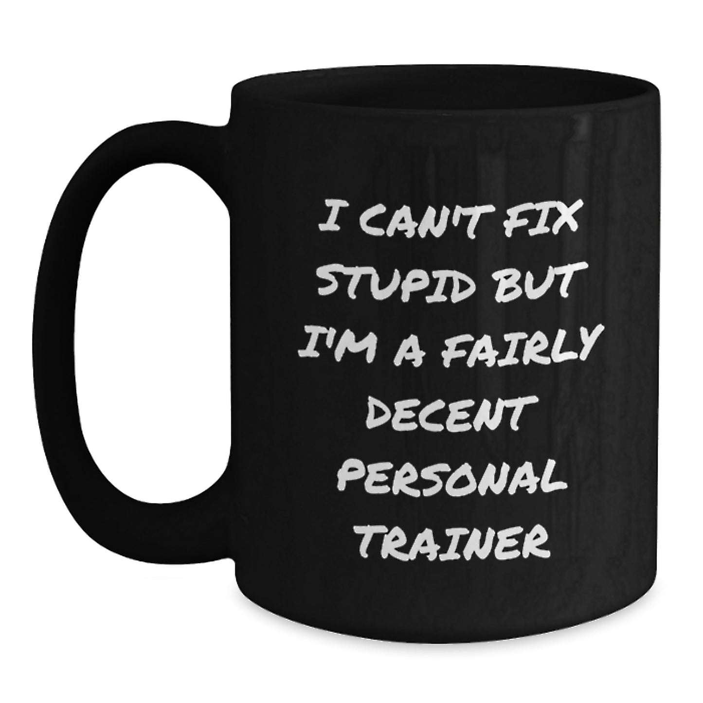 Funny Personal Trainer Gifts for Men, Unique Black Coffee Mug, Birthday Unique Gifts from Men to Personal Trainer Friends - Main