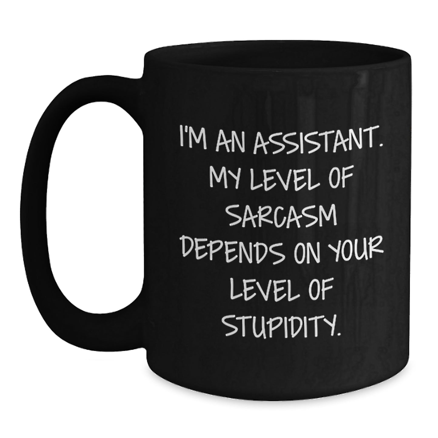 Funny Assistant Gifts for Men, Women, Friends, Coworkers, Family - I'm An Assistant Black Coffee Mug, Birthday Unique Gifts from Men, Women, Friends - Main