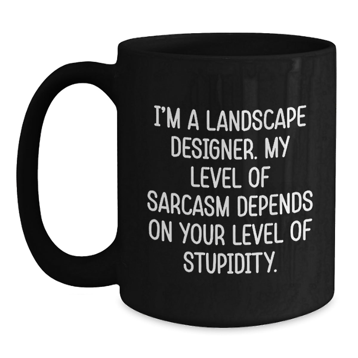 Funny Coffee Mugs for Landscape Designers Gifts from Family and Friends, Sarcasm Level Dependent - Main