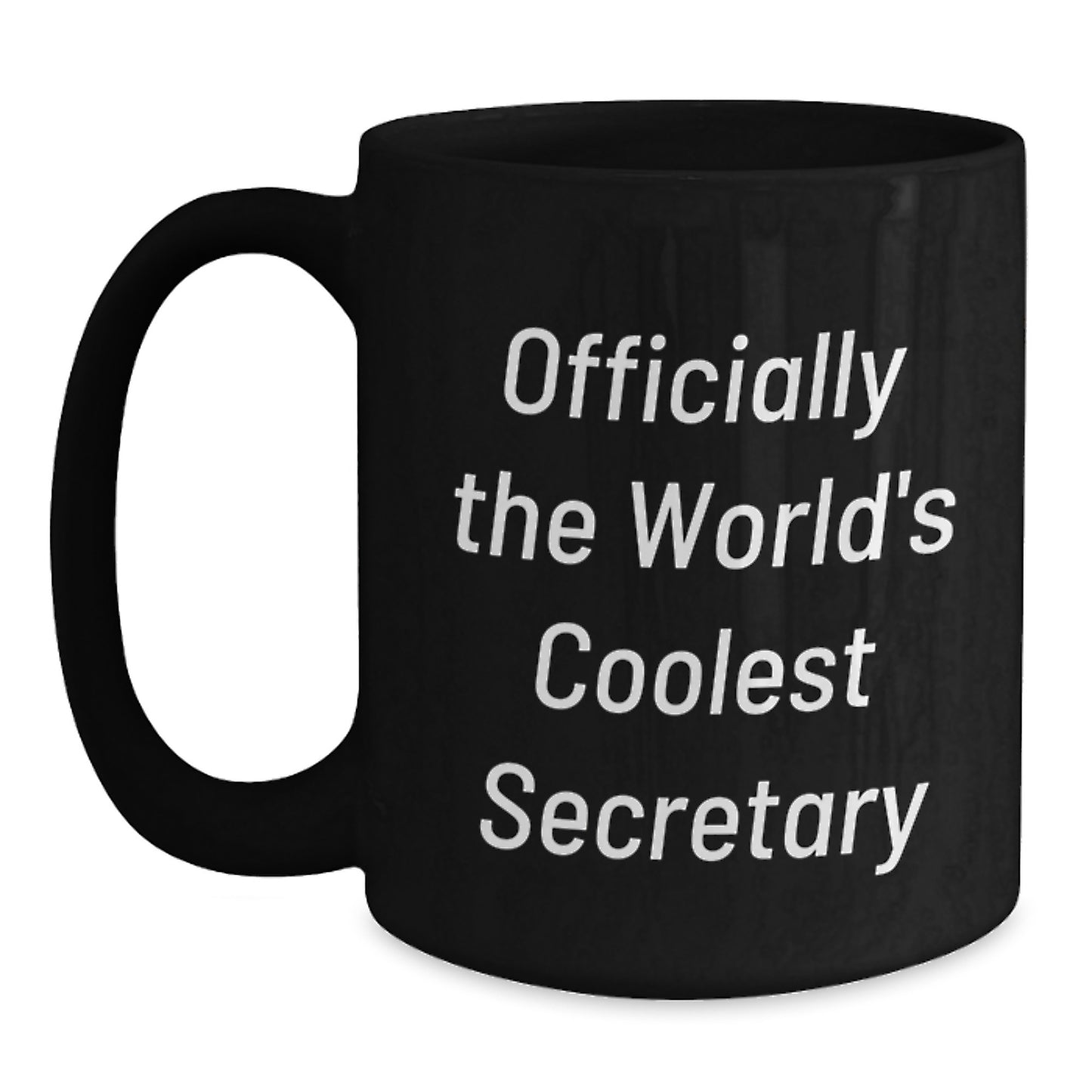 Funny Quotes for Secretary Gifts, Black Coffee Mugs, Father's Day Unique Gifts for Men or Women from Family and Friends - Main