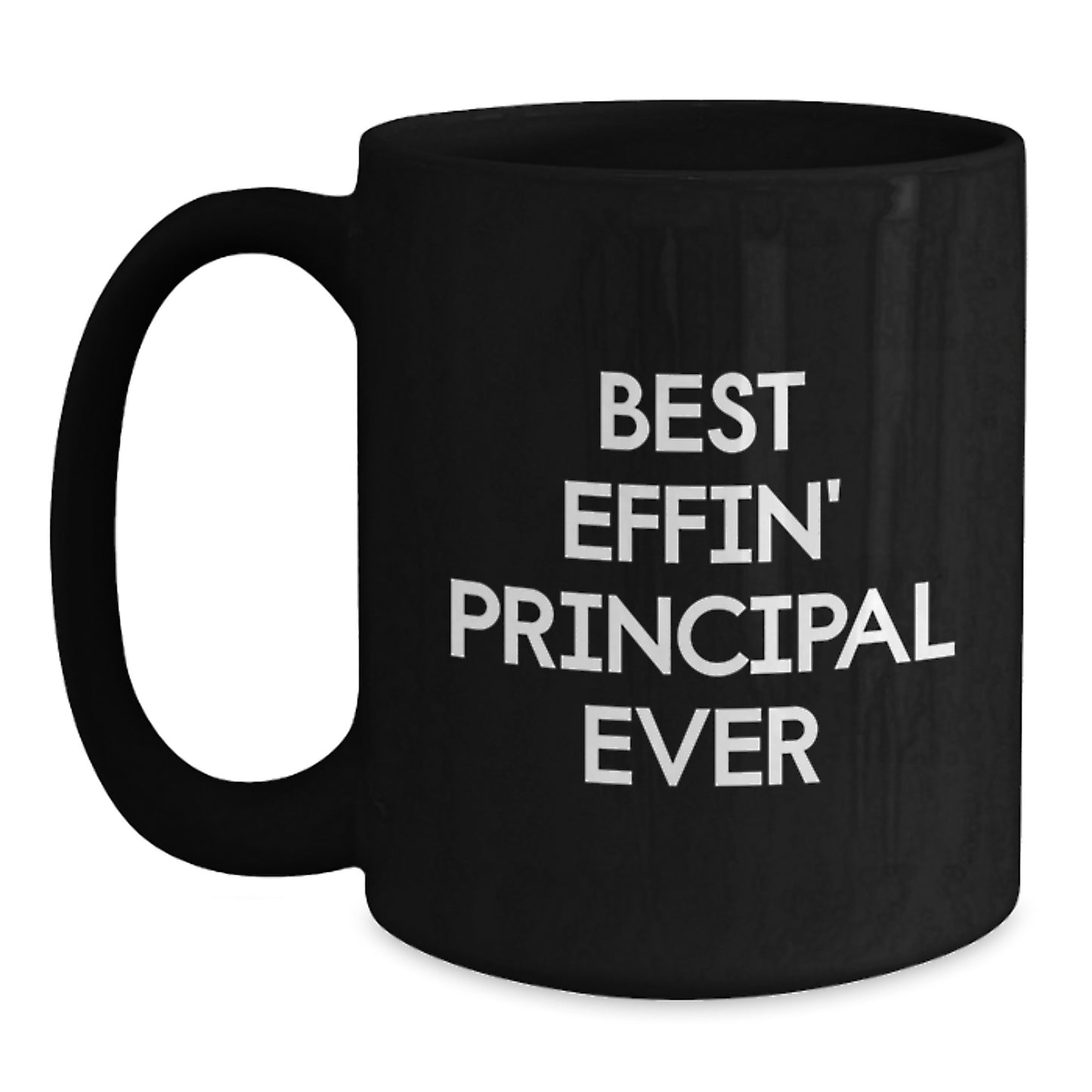 Funny Principal Inspirational Black Coffee Mug Gifts from Men - Gift for Principal or Teacher on Father's Day Unique - Main