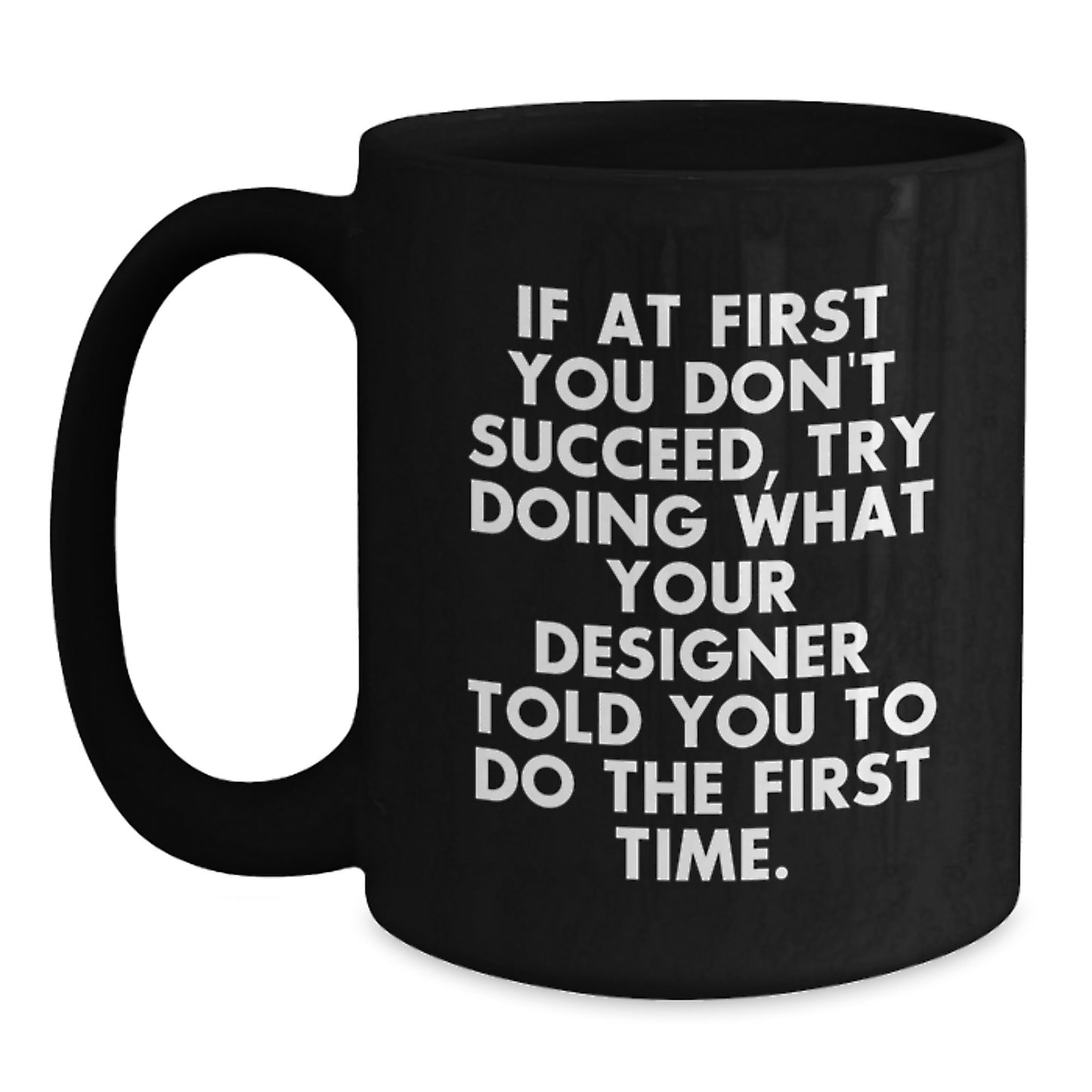 Designer Black Coffee Mugs Funny Quote Gifts from Friends for Mom on Mother's Day - Main