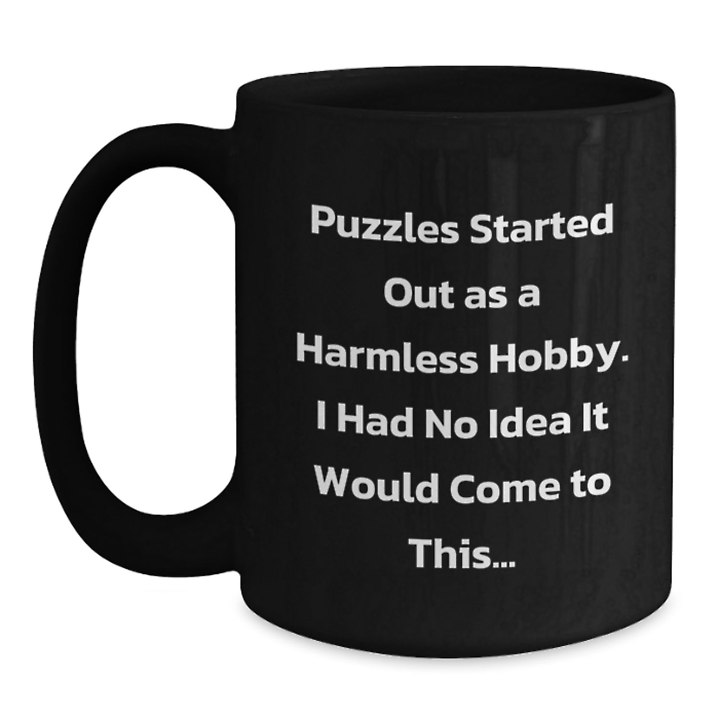 Birthday Gift Keepsake Mug for Him – Puzzles Started Out As A Hobby - Main