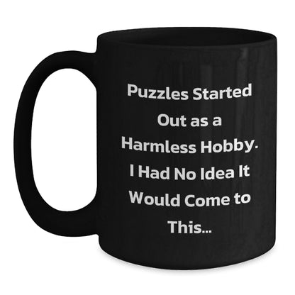Birthday Gift Keepsake Mug for Him – Puzzles Started Out As A Hobby - Main