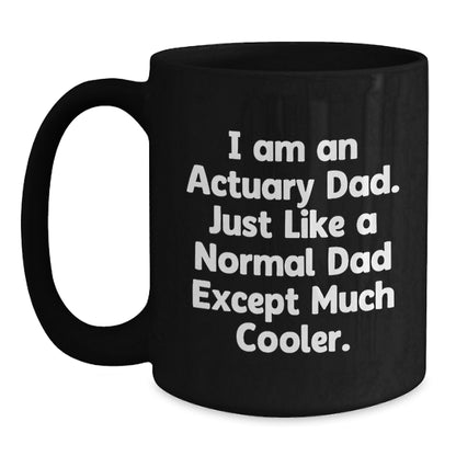 Actuary Keepsake Mug for Him – Birthday Gift, 11oz Black Ceramic - Main