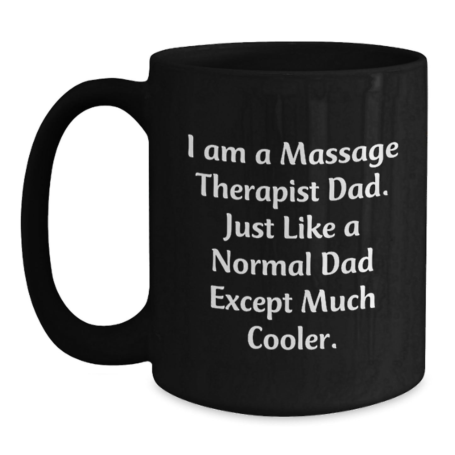 Massage Therapist Black Coffee Mug Keepsake Birthday Gift for Him - Main