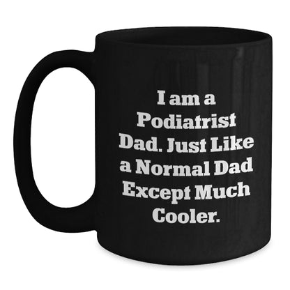 Podiatrist Keepsake Black Coffee Mug for Him Birthday Gift Premium - Main