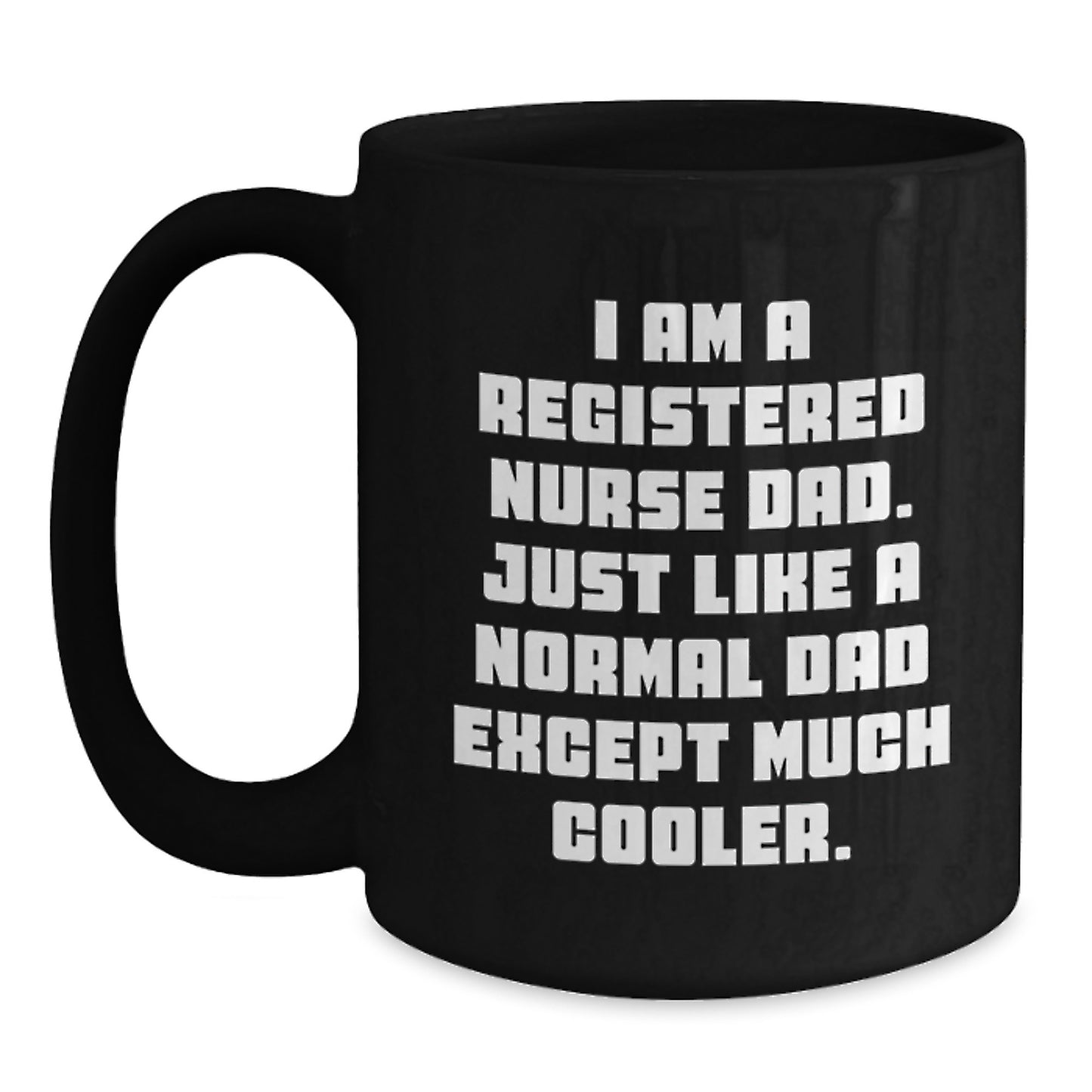 Registered Nurse Keepsake Black Coffee Mug for Him Birthday Gift - Main