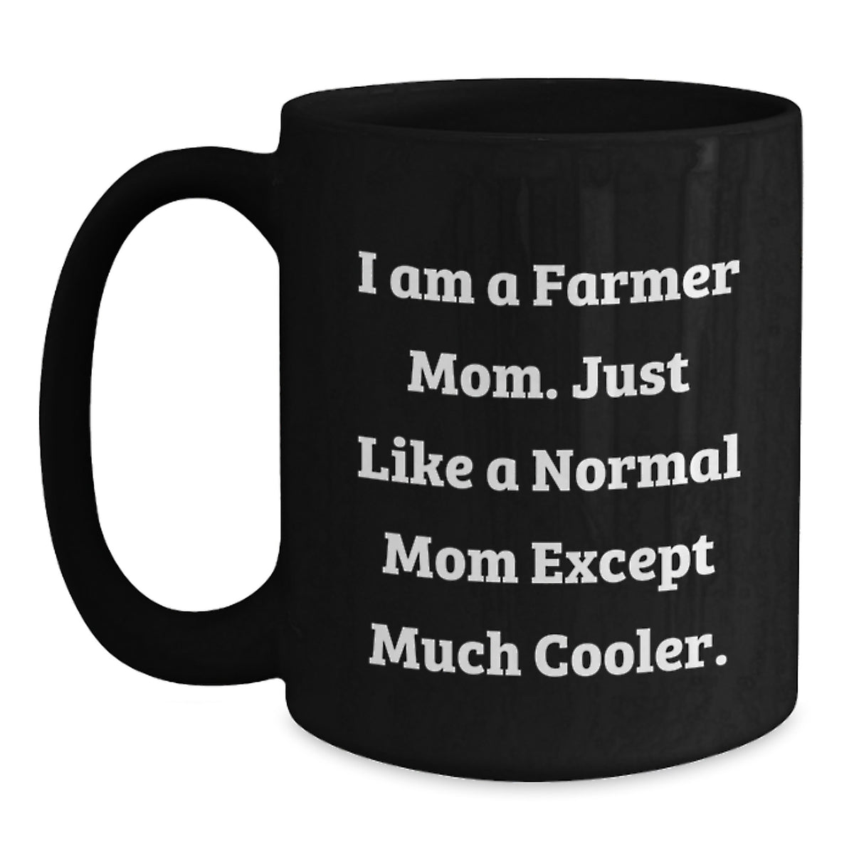 Farmer Keepsake Ceramic Black Coffee Mug for Him 11oz Birthday Gift - Main