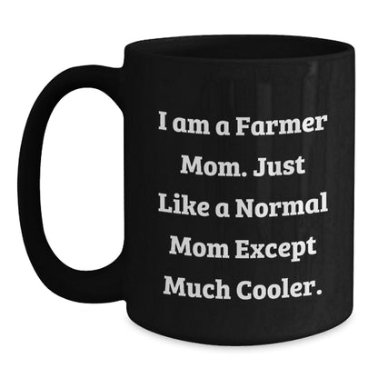 Farmer Keepsake Ceramic Black Coffee Mug for Him 11oz Birthday Gift - Main