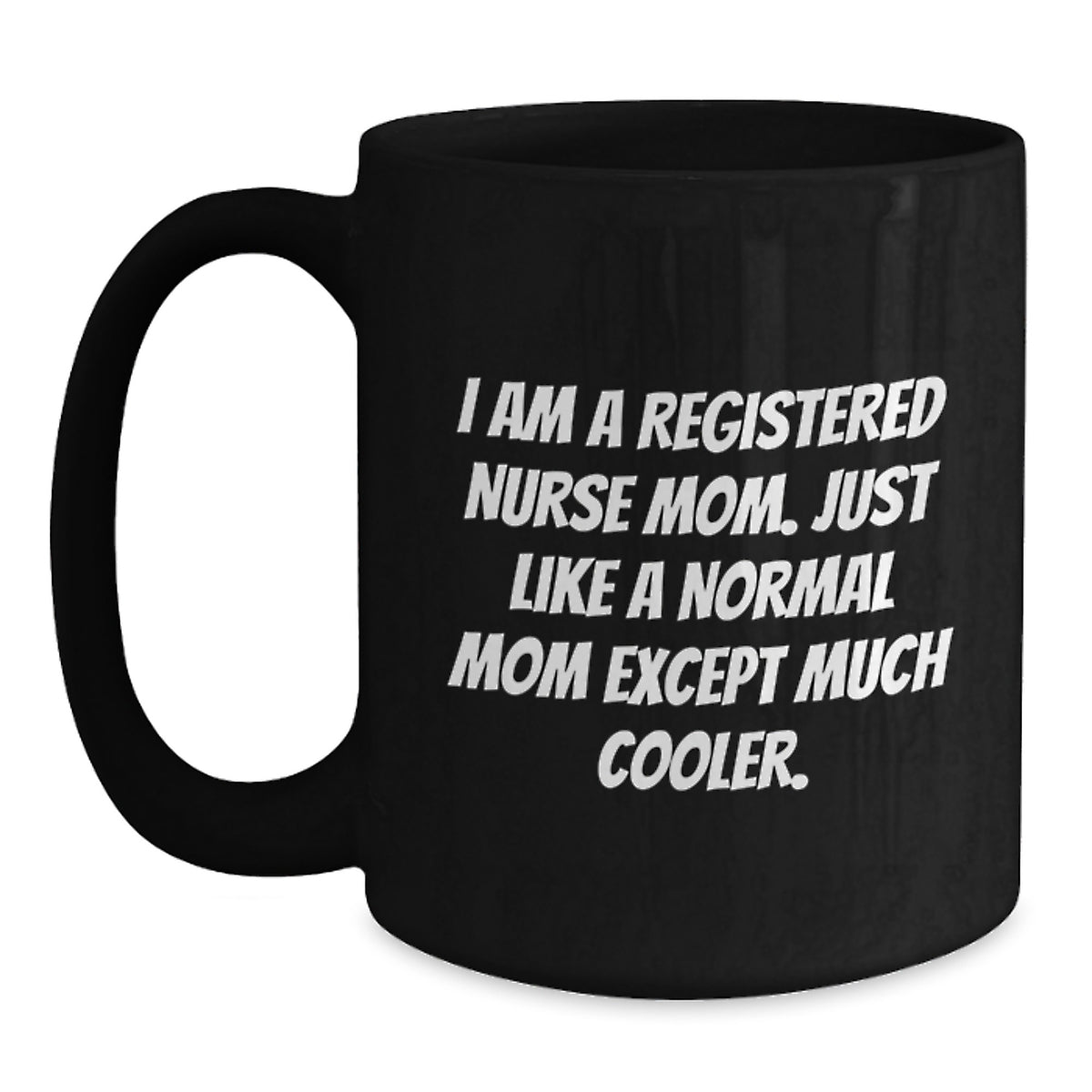 Registered Nurse Keepsake Black Coffee Mug for Him Christmas Gift - Main