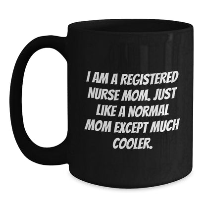 Registered Nurse Keepsake Black Coffee Mug for Him Christmas Gift - Main