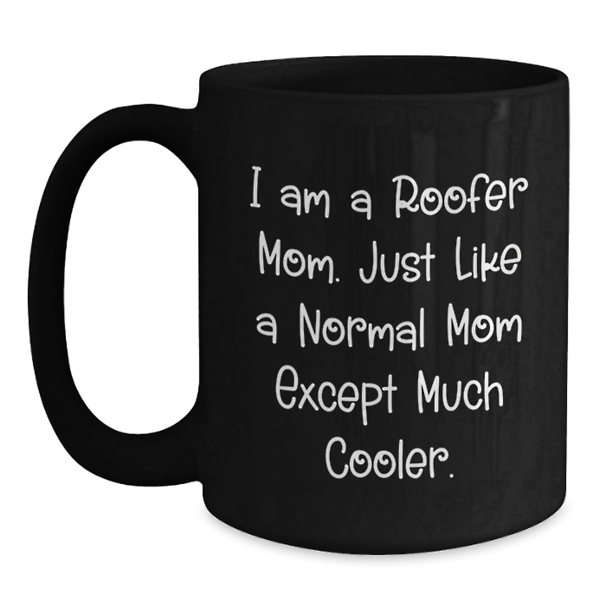 Roofer Keepsake Black Coffee Mug for Him Birthday Gift Ceramic - Main
