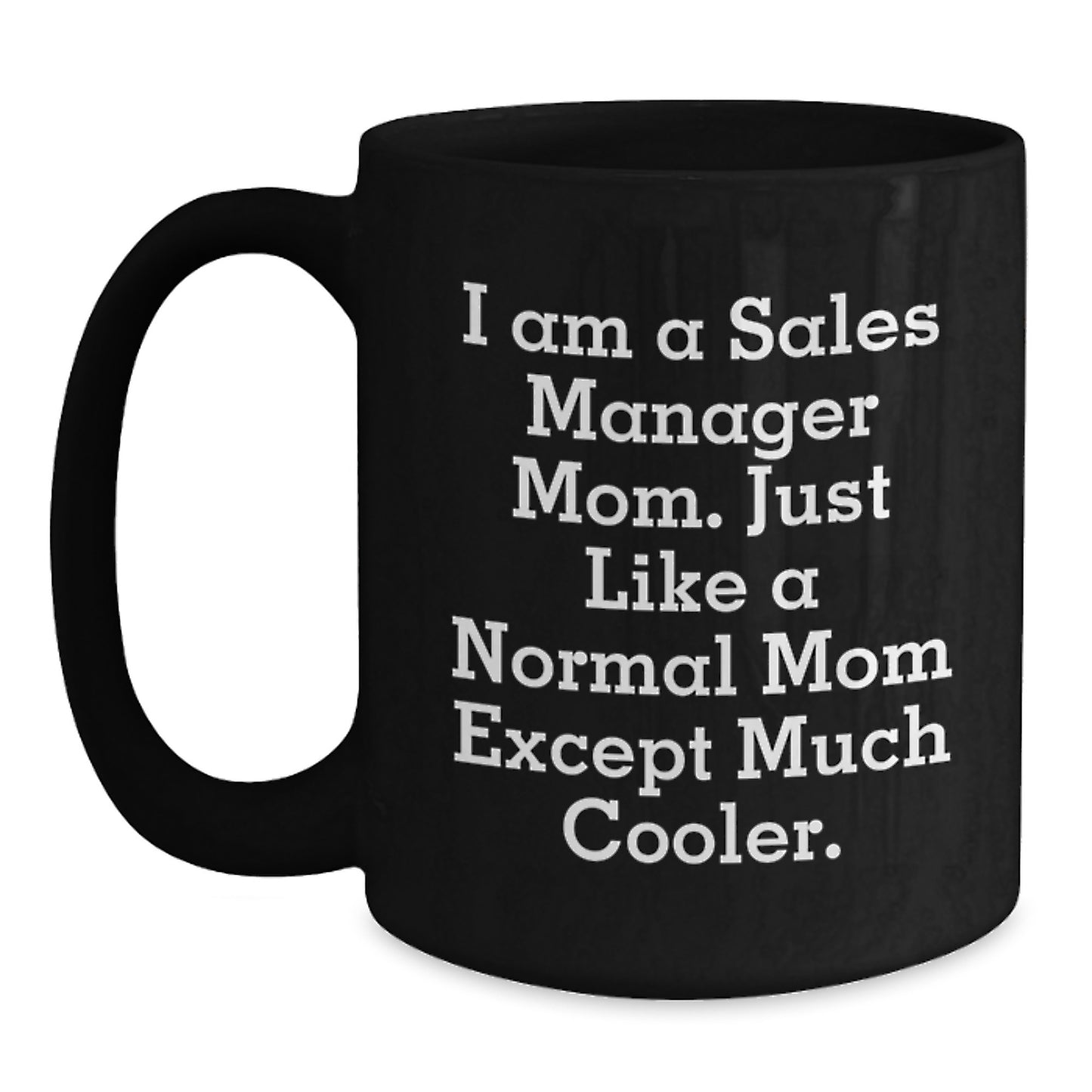 Birthday Gift Sales Manager Coffee Mug for Her – Present Black - Main