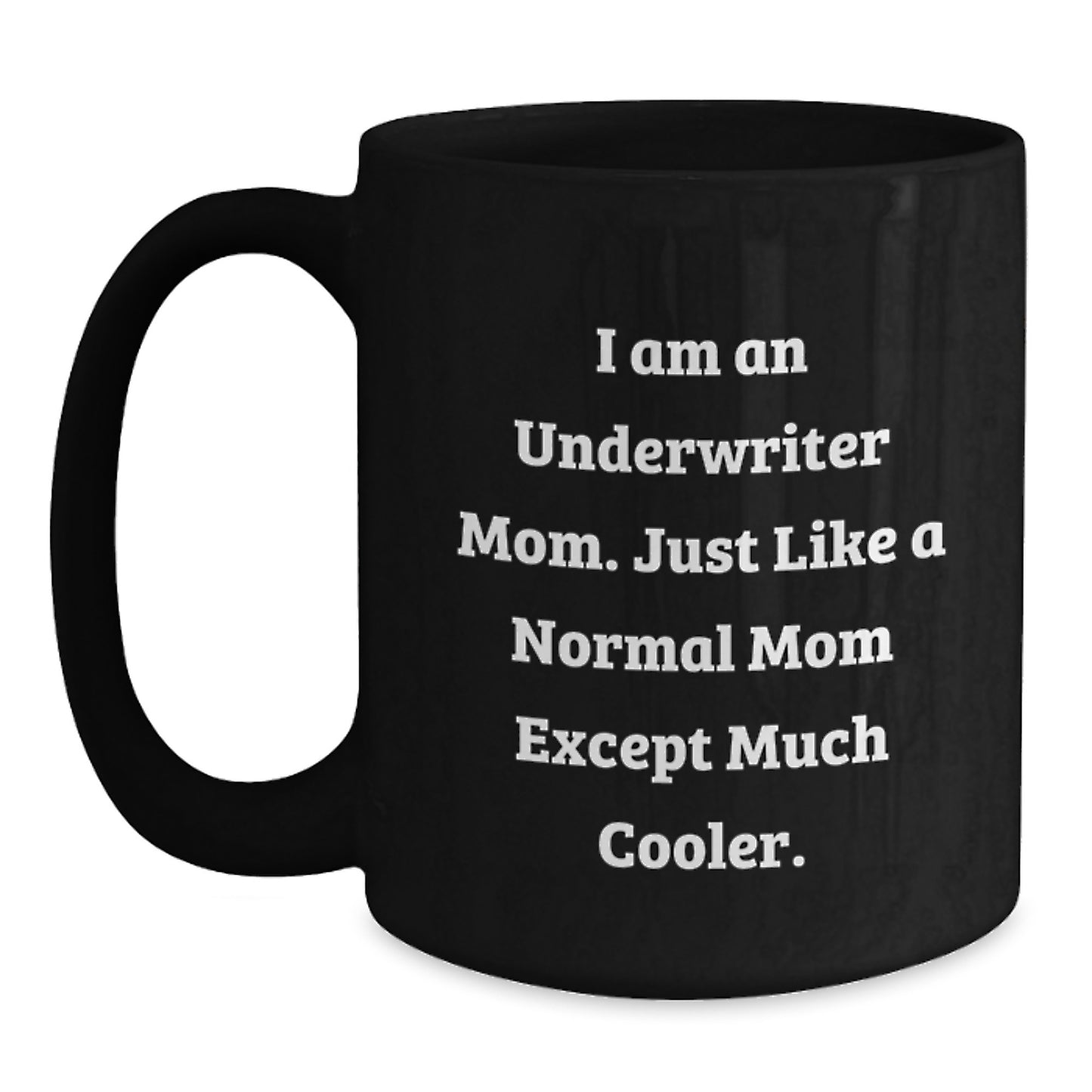 Underwriter Keepsake Black Coffee Mug for Him Birthday Gift Mom Ceramic - Main