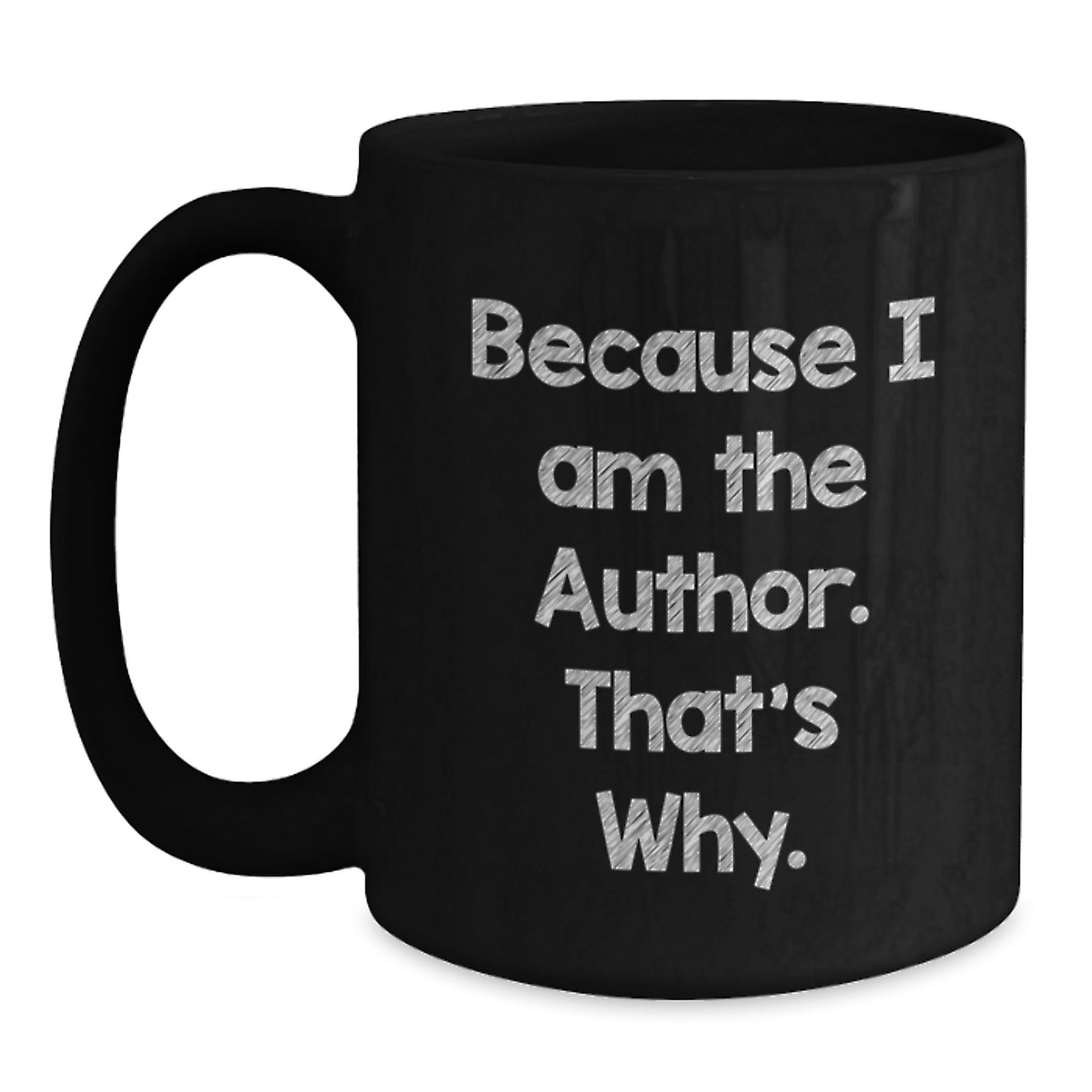 Author Keepsake Black Coffee Mug for Him Birthday Gift - Main
