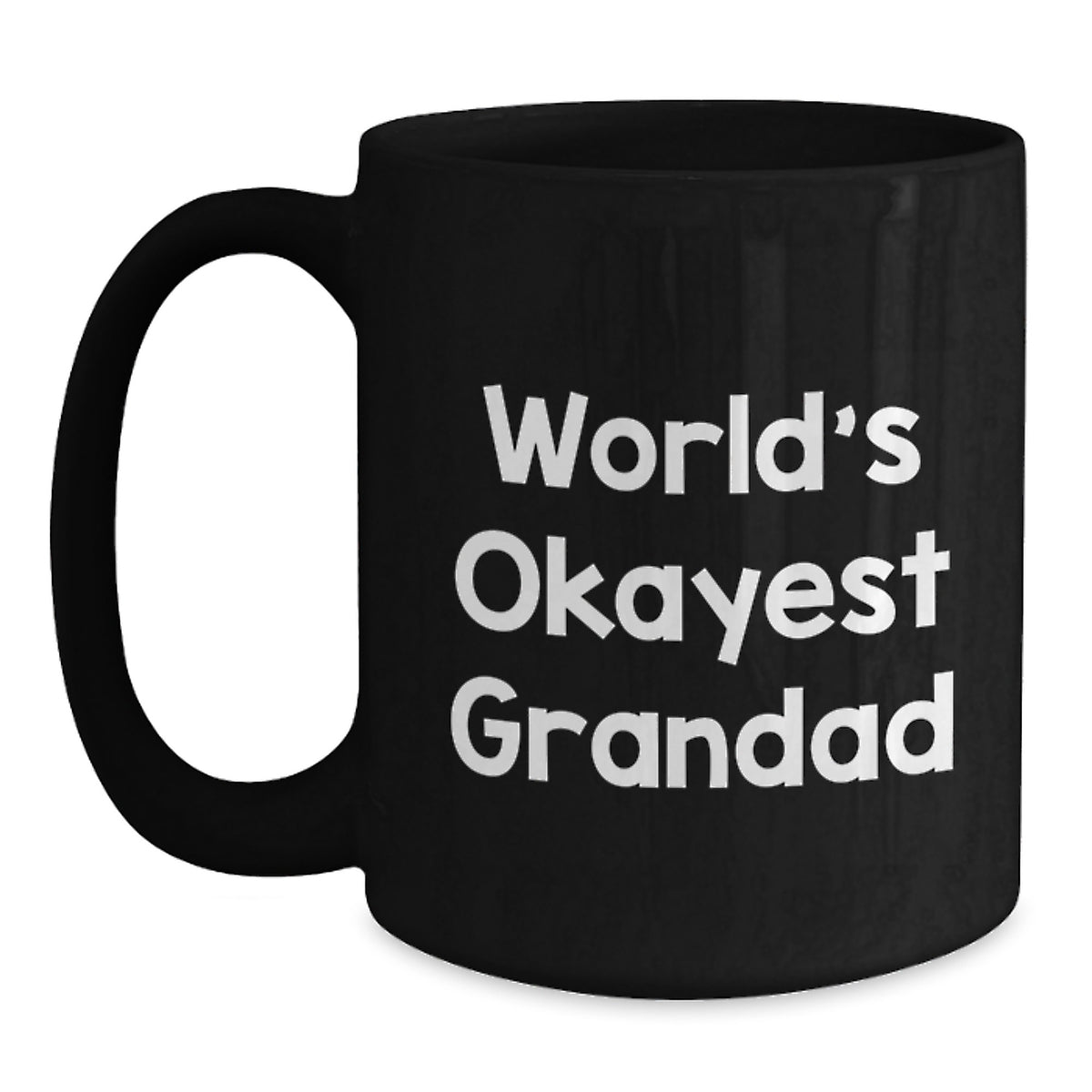 Grandad Gift for Him - World's Okayest Grandad Keepsake Coffee Mug - Main